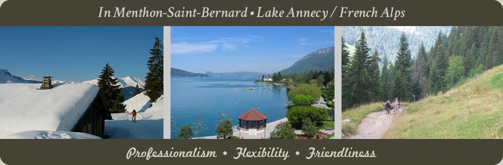 photos de montagne et lac d'Annecy